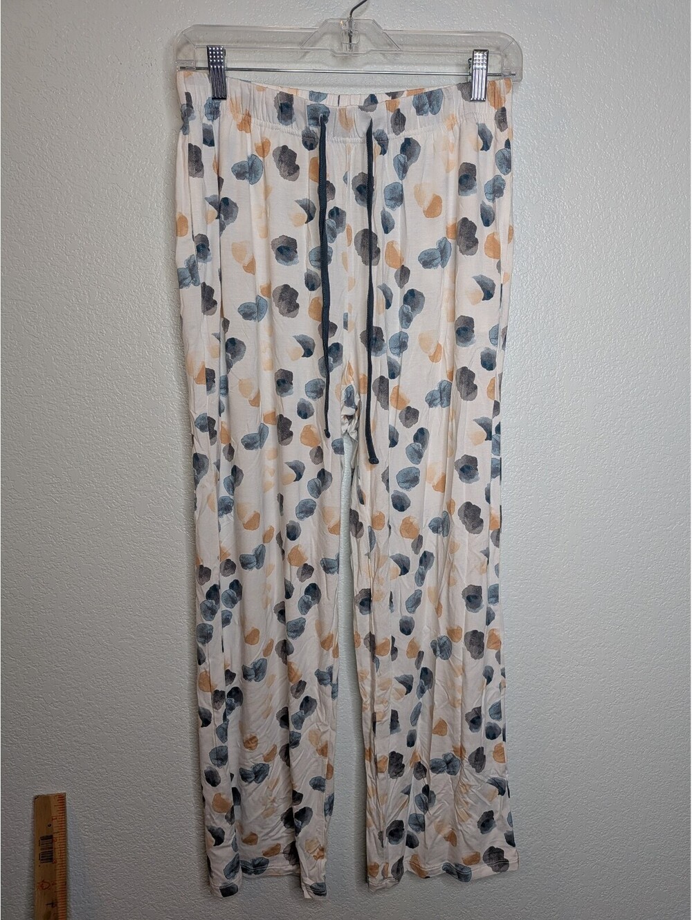 Medium women's bamboo pajama pants with abstract design